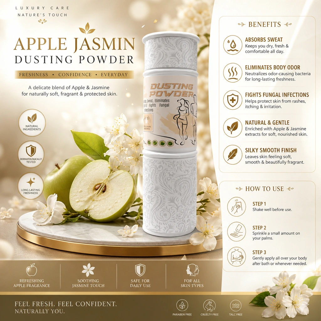 RBVB2B APPLE JASMINE Dusting Powder (120g) 24 Pcs (SP1495)